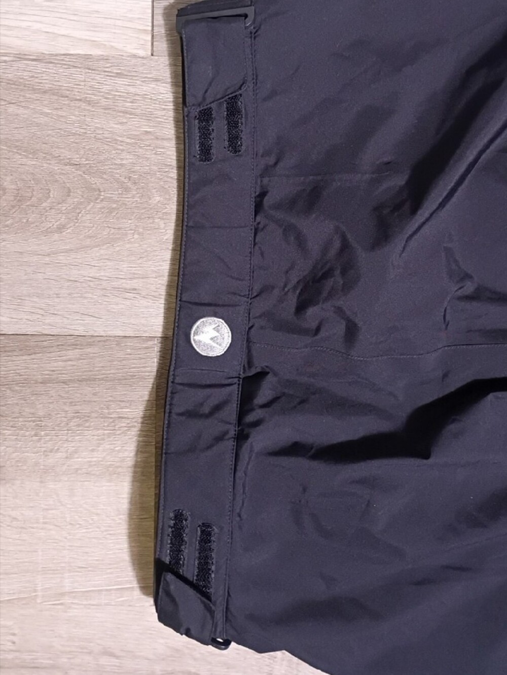 Marmot Black Cold And Rain Shell Pants with Logo Patch - Picture 13 of 14